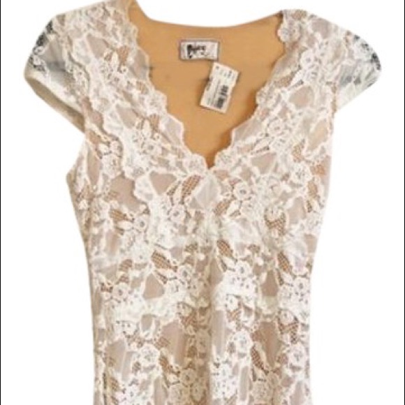 Nightcap White And Nude Debut Night Out Dress